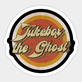 circle vintage Jukebox the Ghost Sticker